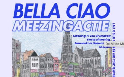 25 oktober Bella Ciao meezingactie